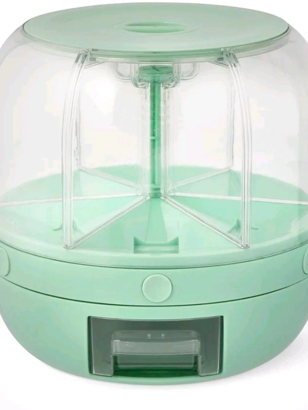 Core Kitchen 6-Section Rotating Food Storage Dispenser Mint Green NEW